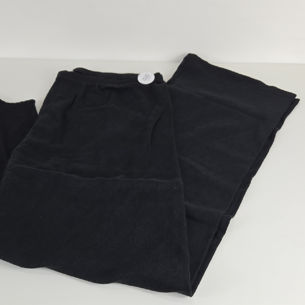 Victoria’s Secret Cotton Heart Pointelle Pajama Set Black LG - Picture 6 of 16
